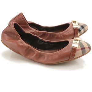 Burberry Leather Ballet Flats